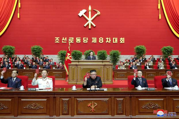 North Korean leader Kim Jong Un attends the Workers