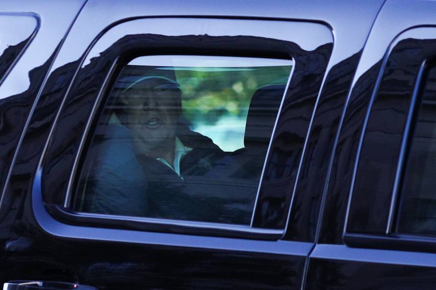 U.S President Donald Trump returns to the White House after news media declared Democratic U.S. presidential nominee Joe Biden to be the winner of the 2020 U.S. presidential election