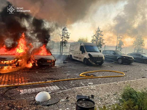 Aftermath of a Russian missile attack in Kyiv