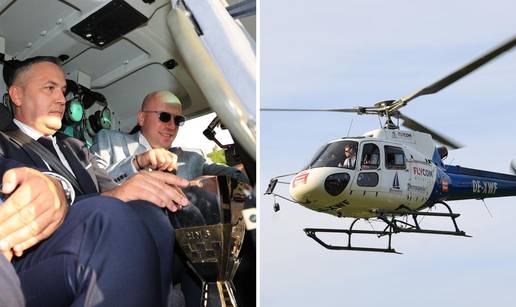 Pehar je do kraja utakmice bio skriven u Gorskom Kotaru: Evo tko je sve letio u helikopteru