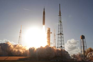 NASA's Artemis II mission to fly by the moon lifts off from the Kennedy Space Center in Cape Canaveral, Florida, U.S.