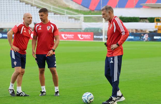 Split: Trening hrvatske nogometne reprezentacije uoči sutrašnje utakmice protiv Španjolske