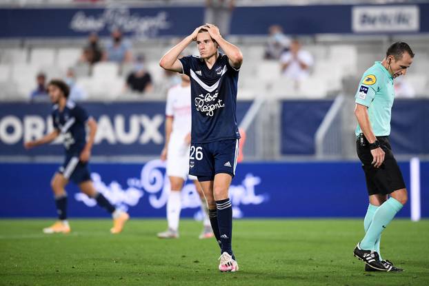 Match de Ligue 1 Uber Eats "Bordeaux - Lyon (0-0)" au Stade Matmut Atlantique