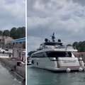 VIDEO Kaos u Makarskoj: U luku htio uploviti jahtom dugom 37 metara pa oštetio pet brodova