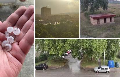 VIDEO Grmljavinsko nevrijeme u unutrašnjosti, tuča padala i u Zagrebu: 'Svi su počeli bježati'