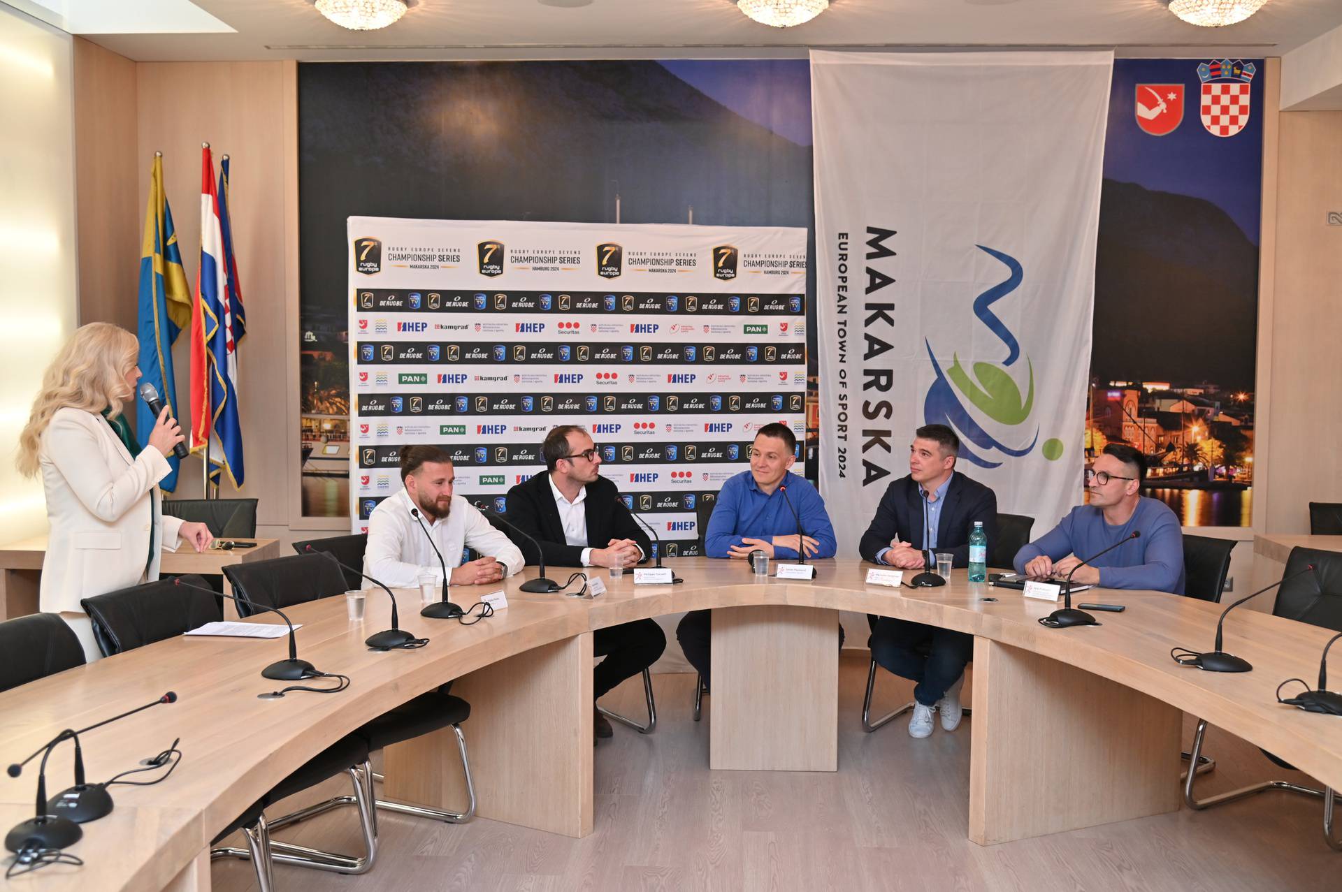 Makarska: Konferecnija za medije uoči Europskog prvenstva u ragbiju 7 Championship divizije