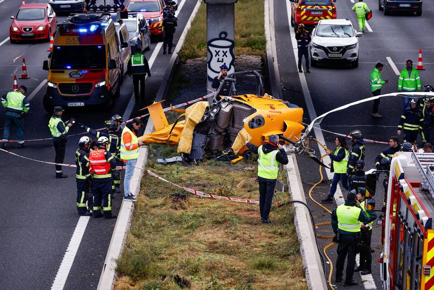 Helikopter se srušio u Madridu: Više ljudi je ozlijeđeno