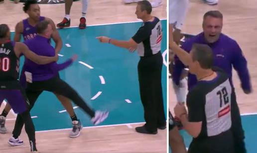 VIDEO Srbinu se smračilo: NBA trener podivljao i urlao! Morali su ga držati da ne napadne suca