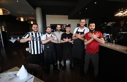 FOTO HNS-ova delegacija i igrači u restoranu u Neuruppinu koji drže Kosovari imaju VIP sobu