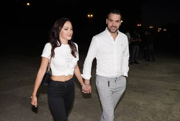 Beograd: Filip i Aleksandra Živojinović u večernjem izlasku