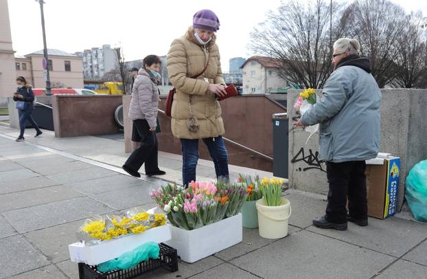 Mirisi proljeća: U Zagrebu na ulici prodaju tulipane i mimoze