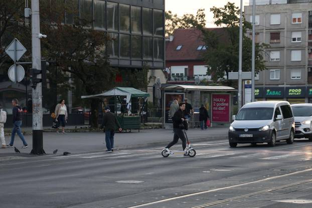 Zagreb: Trešnjevka za vrijeme štrajka ZET-a