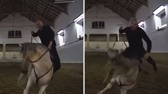 VIDEO Zidane pljusnuo s konja pa se dočekao spretno kao ninja