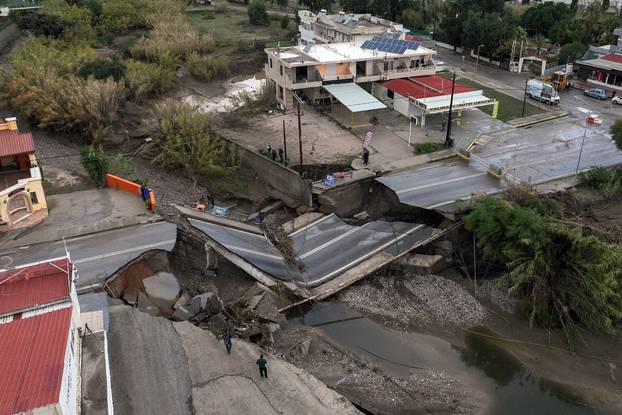 Storm Bora floods homes, streets in Greek island of Rhodes