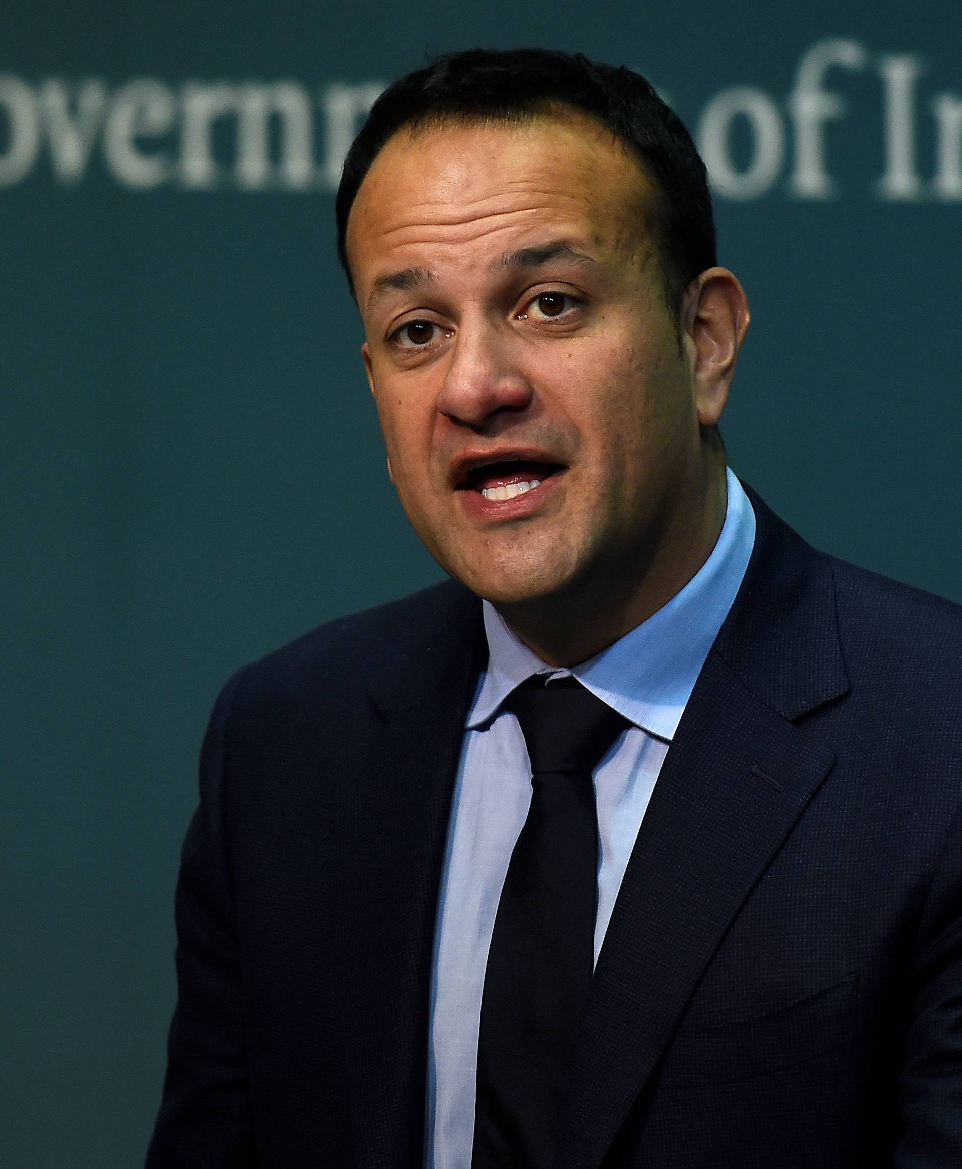 Taoiseach (Prime Minister) of Ireland Leo Varadkar speaks at a news conference announcing that the Irish Government will hold a referendum on liberalising abortion laws at the end of May, in Dublin