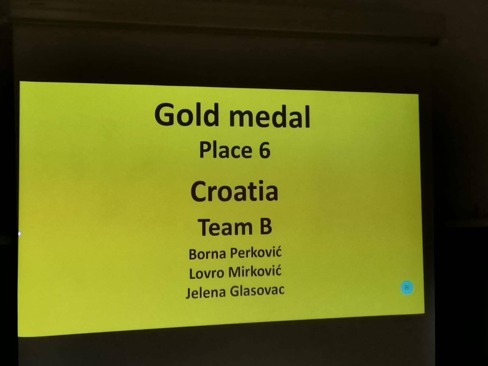 Bravo! Srednjoškolci osvojili zlato i srebro na Europskoj prirodoslovnoj olimpijadi