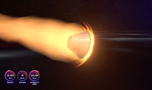 6 MINUTA STRAHA Astronauti se vra&cacute;aju. Kapsula &cacute;e im 'gorjeti' 2800&deg;C dok jure 40.000 km/h