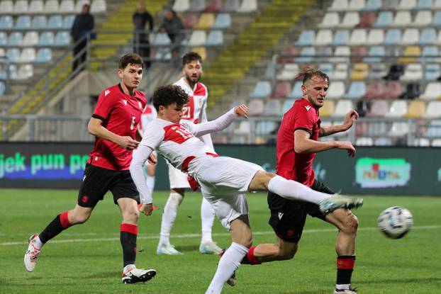 Rijeka: Kvalifikacijska utakmica između Hrvatske i Gruzije U-21 reprezentacije.