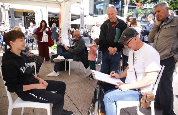 Zagreb: Hrvatsko društvo karikaturista održalo javno crtanje brzopoteznih portretnih karikatura