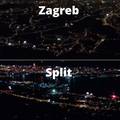 Snimke iz zraka: Evo kako su Split i Zagreb dočekali Novu