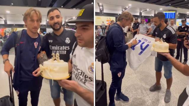 Armenci na aerodromu dočekali Luku s rođendanskom tortom