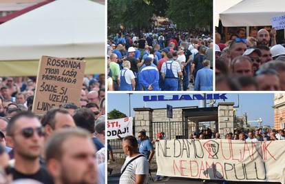 Prosvjed: Radnicima Uljanika pridružio se velik broj Puljana