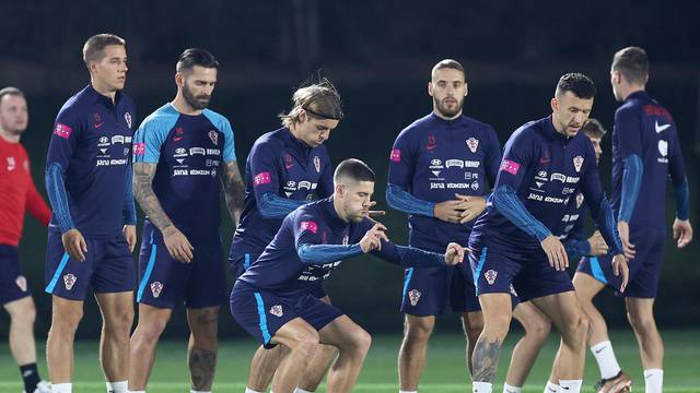 KATAR 2022 - Hrvatska nogometna reprezentacija odrađuje trening uoči polufinalnog dvoboja protiv Argentine