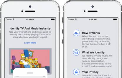 Nova aplikacija: Facebook će moći prepoznati glazbu i serije