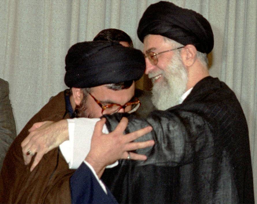FILE PHOTO: LEBANONS HIZBOLLAH HEAD NASRALLAH MEETS IRANS SUPREME LEADER.