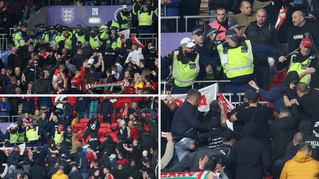 Žestok obračun na Wembleyju: Engleska policija pendrecima udarala mađarske navijače!