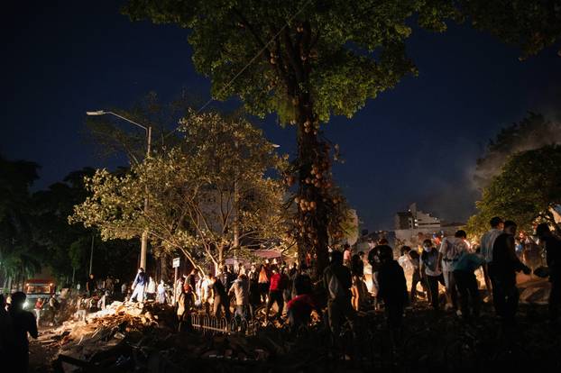 Aftermath of Colombia earthquake, in Cali