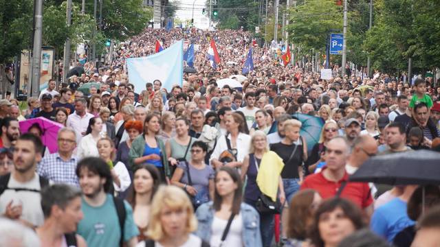 Beograd: Održan osmi prosvjed "Srbija protiv nasilja"