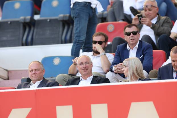 Split: Poznati na tribinamaa tijekom utakmice Hajduka i Dinama 