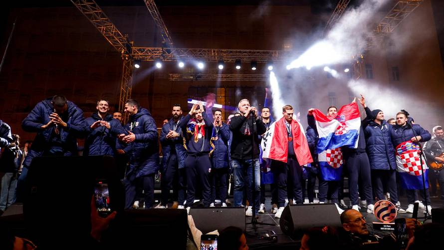 Zagreb: Svečani doček rukometnih reprezentativaca nakon osvojene bronce na Europskom prvenstvu
