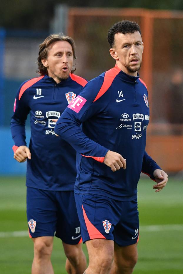 Varaždin: Trening hrvatske nogometne reprezentacije