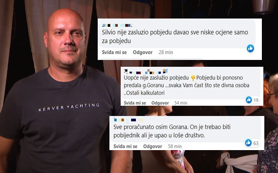 Publika 'Večere za 5' o  Silviju: 'Pobjedu je više zaslužio Goran, jedini je pošten i ne kalkulira'