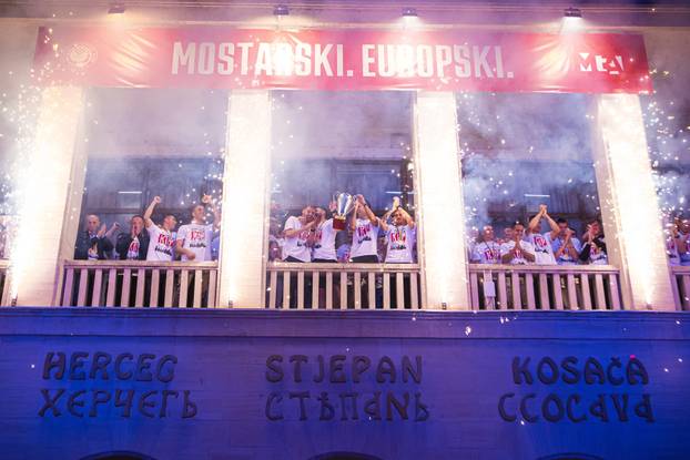 Mostar: Zrinjski s navijačima proslavio osvajanje Kupa BiH