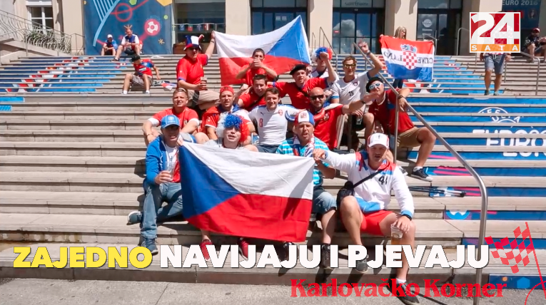 Hrvati i Česi vole se javno: U St. Etienneu zajedno navijaju