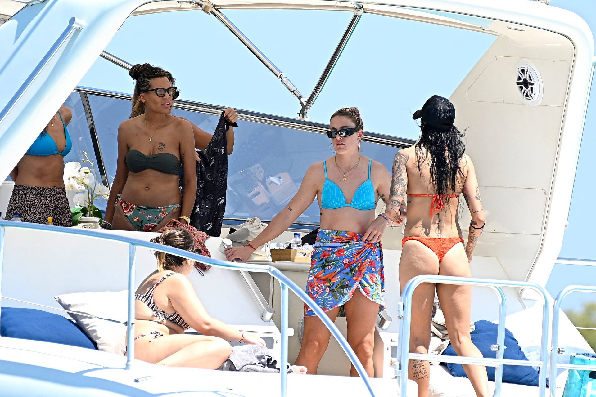 Players Of The Spanish Women's Soccer Team Enjoy A Break - Ibiza