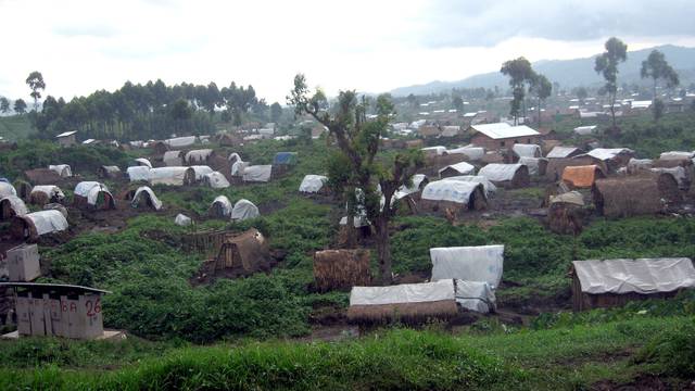 Refugee camp Kichanga near Goma