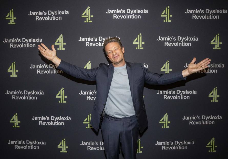 Jamie's Dyslexia Revolution photocall - London