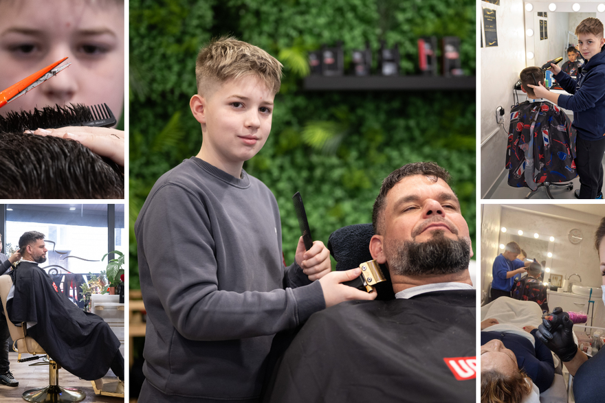 Najmlađi osječki frizer: ‘Na praksi sam kod barbera u Zagrebu. Presretan sam!'