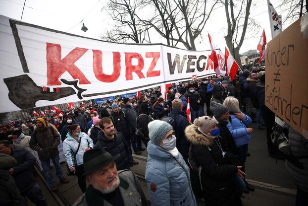 Demonstration against COVID-19 measures in Vienna