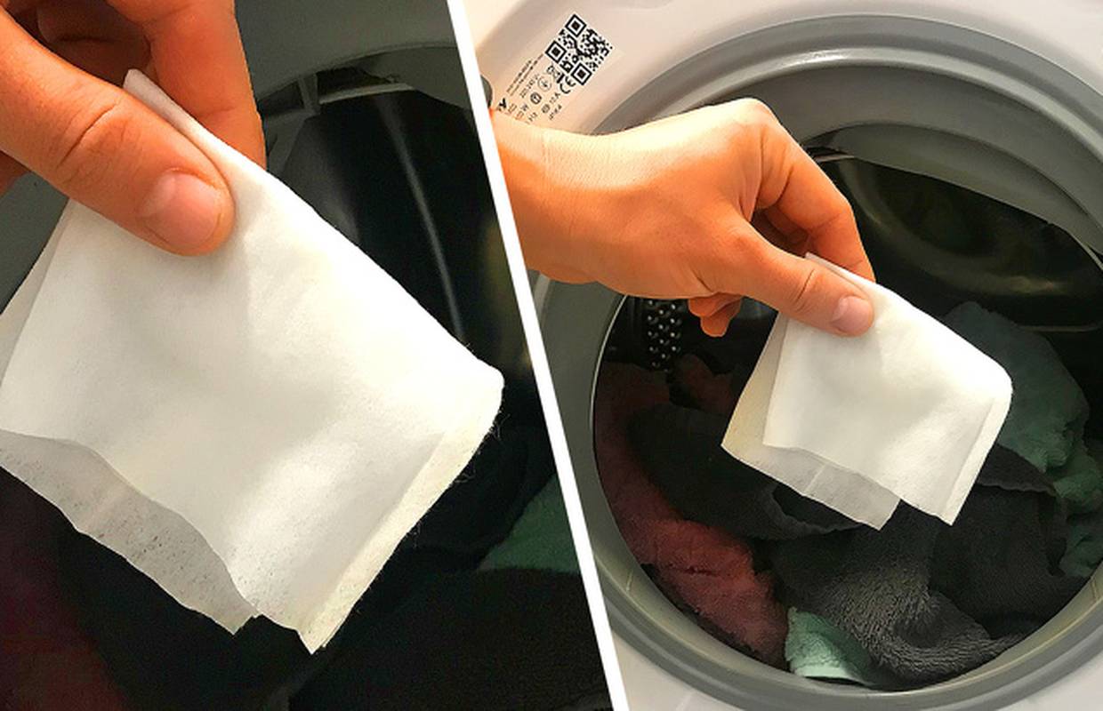 Najbolji trik za rublje: Stavite vlažnu maramicu u veš mašinu