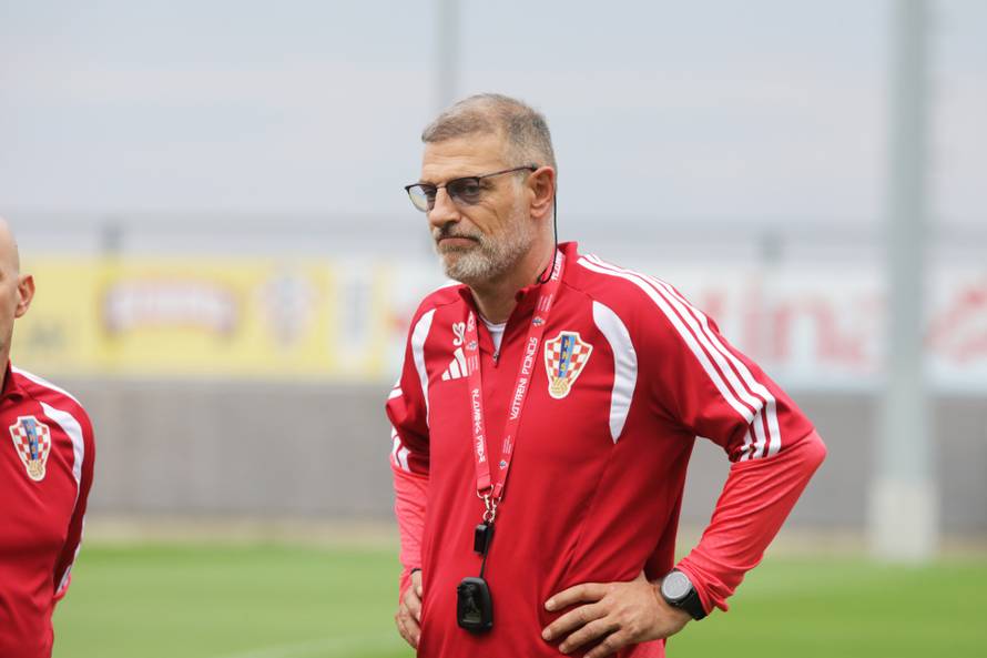 Rijeka: Trening hrvatskih nogometnih reprezentativaca