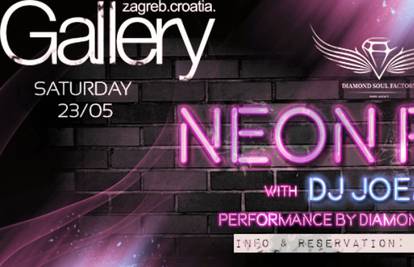Neon party i Diamond Soul Factory u subotu u Galleryju