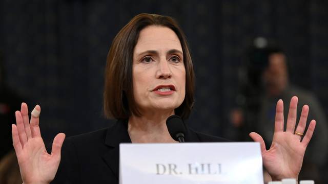 Fiona Hill testifies at a House Intelligence Committee hearing as part of Trump impeachment inquiry on Capitol Hill in Washington