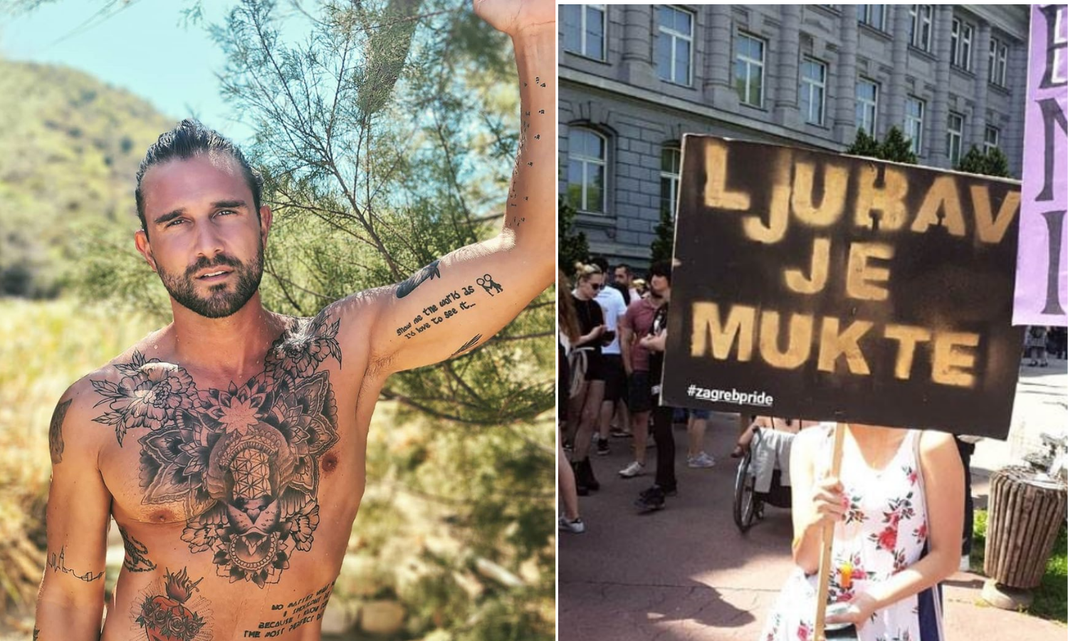 Luka Nižetić na Instagramu podijelio fotku sa zagrebačkog Pridea: 'Ljubav je mukte'