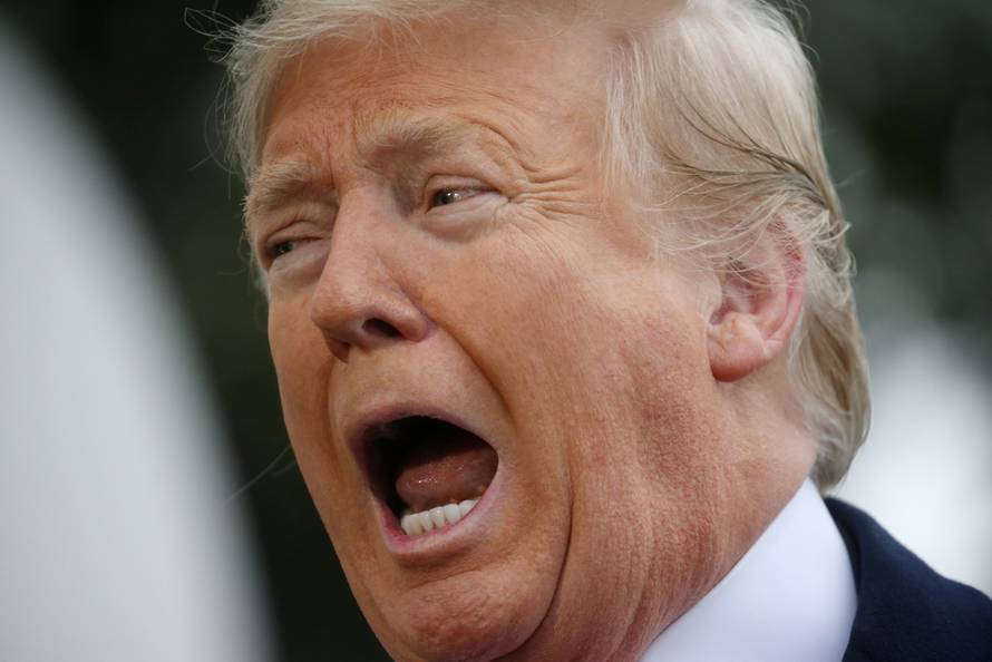 U.S. President Donald Trump boards Marine One to depart for travel to New Orleans from the South Lawn of the White House