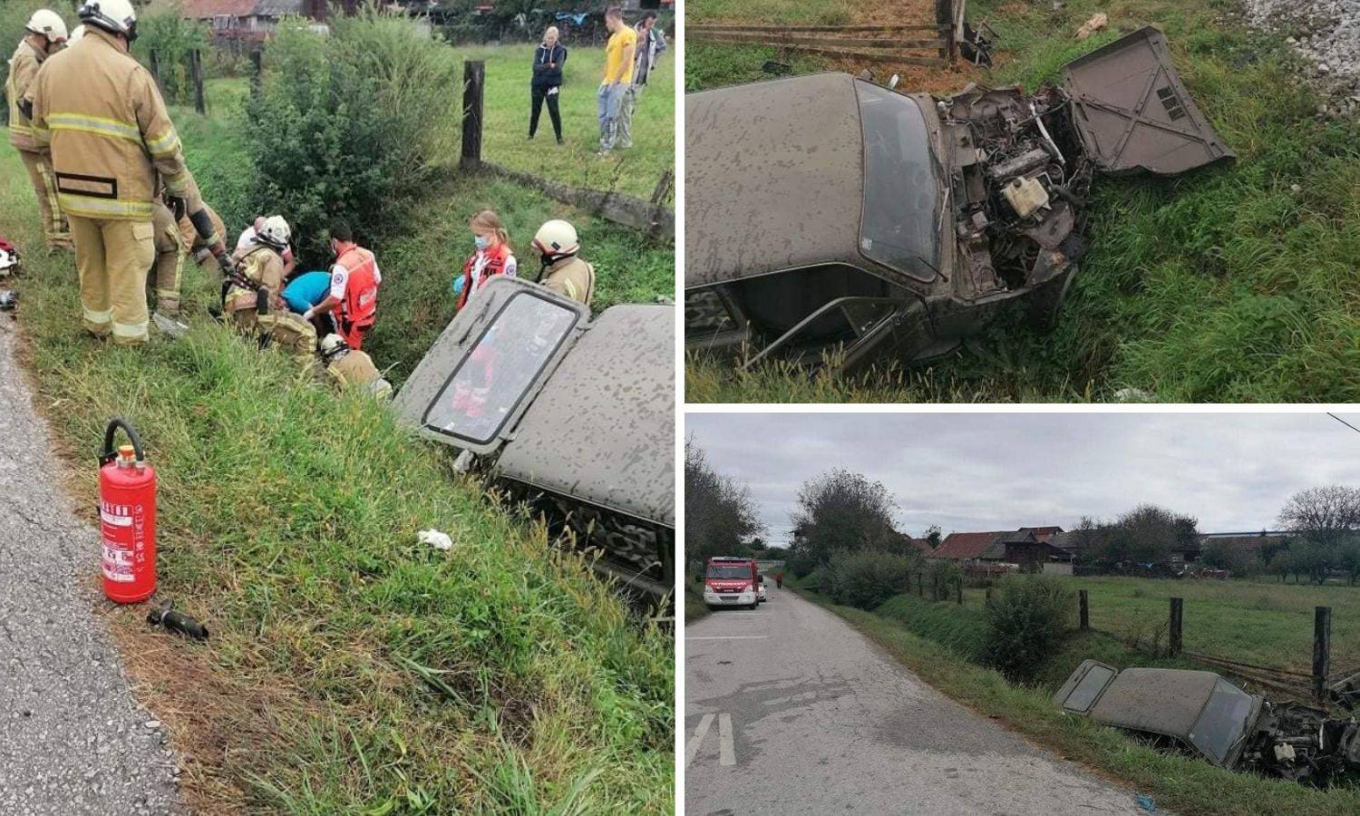 Teretni vlak naletio na auto kod Varaždina, dvoje ljudi u bolnici